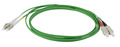 INFRALAN© Duplex Jumper LC-SC 50/125µm -- OM5, LSZH, limetten grün, 2.0mm, 5m
