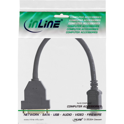 InLine® HDMI-DVI Adapterkabel, HDMI Stecker auf DVI Buchse, 0,2m (Produktbild 2)