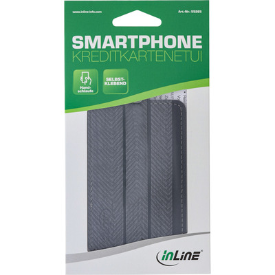 InLine® Smartphone Kreditkarten-Tasche, mit Handschlaufe, schwarz (Produktbild 3)