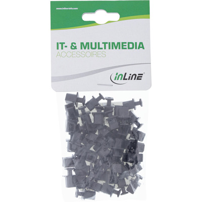 InLine® Staubschutz, für USB-B Buchse, schwarz 50er Pack (Produktbild 3)