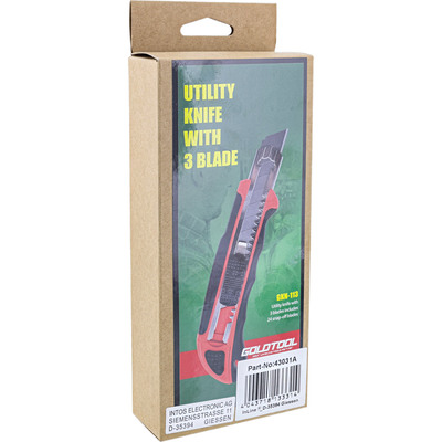 InLine® Allzweck Cutter Messer, 18mm Klinge, mit 3 Klingen (Produktbild 3)