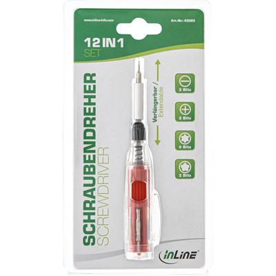 InLine® Schraubendreher mit Bithalter 12in1 (Produktbild 3)