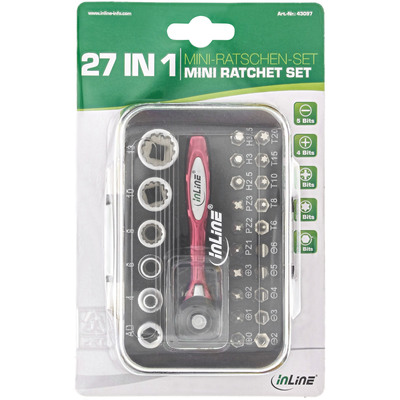 InLine® Mini-Ratschen-Set 27in1 (Produktbild 2)