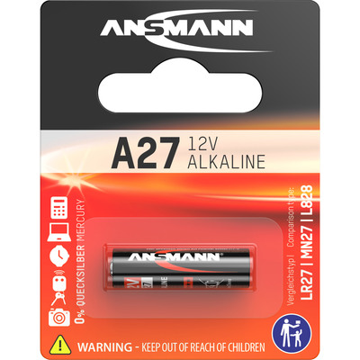 ANSMANN 1516-0001 Alkaline Batterie A27, 12V (Produktbild 1)