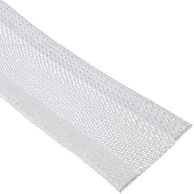 InLine® Kabelschlauch, Gewebeschlauch mit Klettverschluss, 1m x 25mm weiß (Produktbild 1)