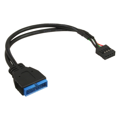 InLine® USB 2.0 zu 3.0 Adapterk. int., USB 2.0 Mainb./USB 3.0 int., 0,30m (Produktbild 1)