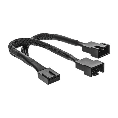 InLine® Y-Kabel für Lüfter PWM, 4pol Molex  1 Stecker / 2 Buchse, 0,15m (Produktbild 1)